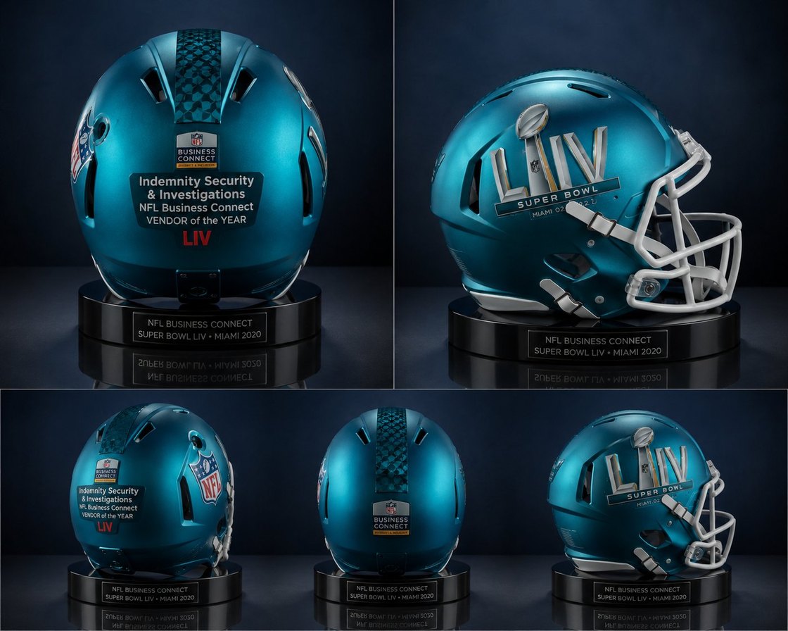 NFL Business Connect Vendor of the Year — Super Bowl LIV trophy